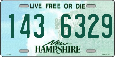 NH license plate 1436329