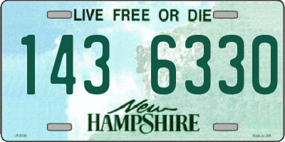NH license plate 1436330