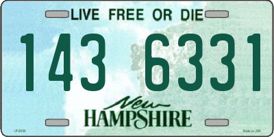 NH license plate 1436331