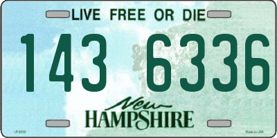 NH license plate 1436336