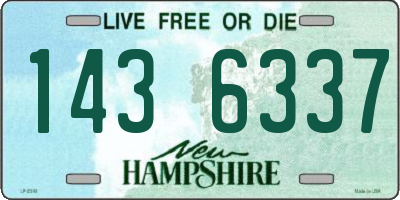 NH license plate 1436337