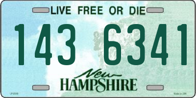 NH license plate 1436341