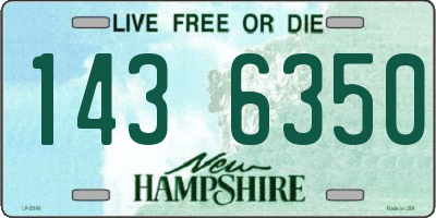 NH license plate 1436350