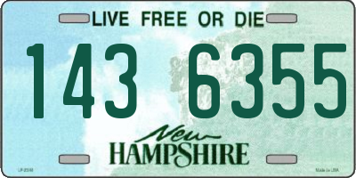 NH license plate 1436355