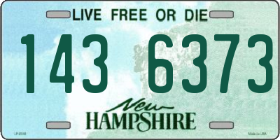 NH license plate 1436373