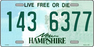 NH license plate 1436377