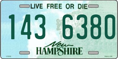 NH license plate 1436380