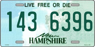 NH license plate 1436396