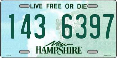 NH license plate 1436397