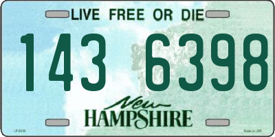 NH license plate 1436398
