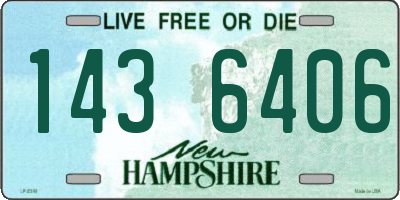 NH license plate 1436406