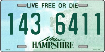 NH license plate 1436411