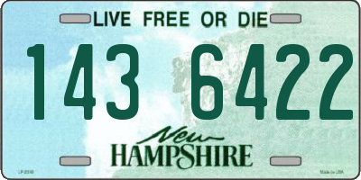 NH license plate 1436422