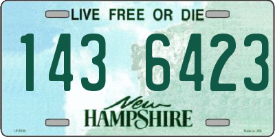 NH license plate 1436423