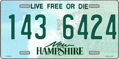 NH license plate 1436424