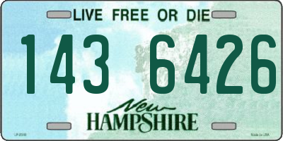 NH license plate 1436426
