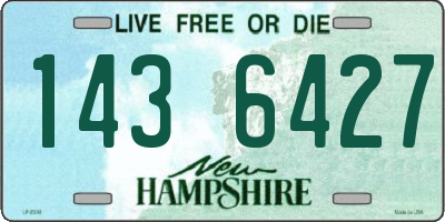 NH license plate 1436427