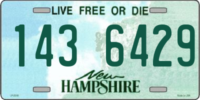 NH license plate 1436429