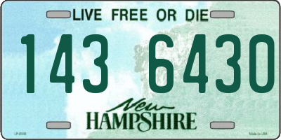 NH license plate 1436430