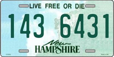 NH license plate 1436431