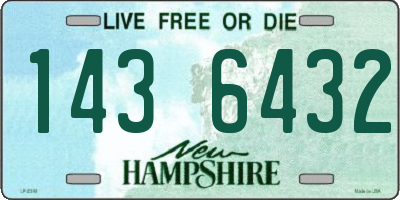 NH license plate 1436432