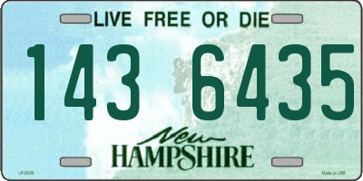 NH license plate 1436435