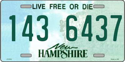 NH license plate 1436437