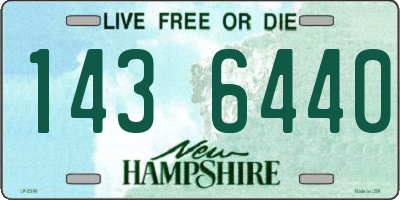 NH license plate 1436440