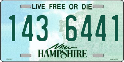NH license plate 1436441