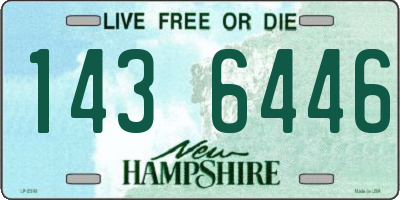 NH license plate 1436446