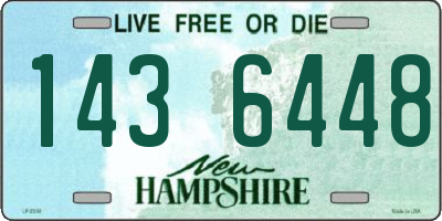 NH license plate 1436448
