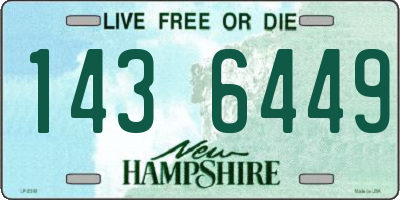 NH license plate 1436449