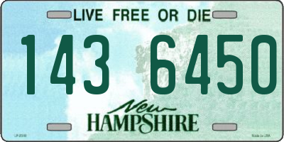 NH license plate 1436450