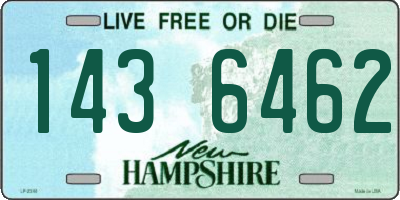 NH license plate 1436462