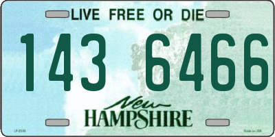 NH license plate 1436466