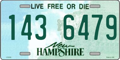 NH license plate 1436479