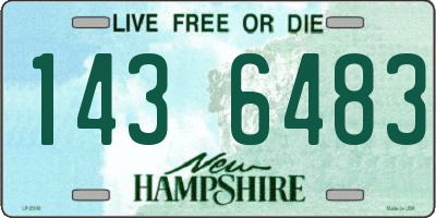 NH license plate 1436483
