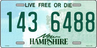 NH license plate 1436488