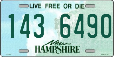 NH license plate 1436490