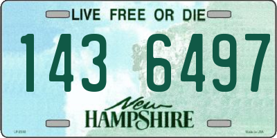 NH license plate 1436497