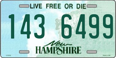 NH license plate 1436499
