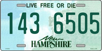 NH license plate 1436505
