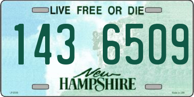 NH license plate 1436509