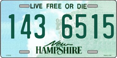 NH license plate 1436515