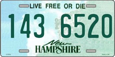 NH license plate 1436520