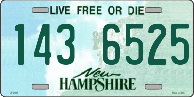 NH license plate 1436525