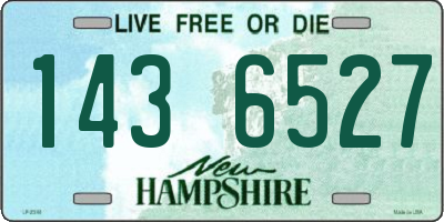 NH license plate 1436527