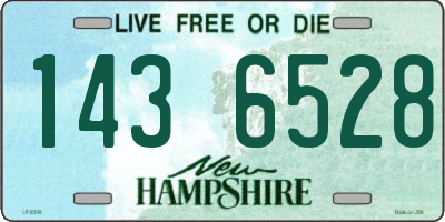 NH license plate 1436528