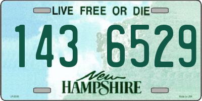 NH license plate 1436529