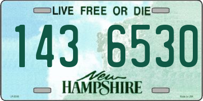 NH license plate 1436530